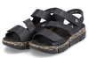 RIEKER V2301-00 Musta sandaali